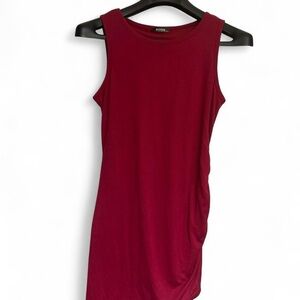 Chic Berry Sleeveless Mini Dress